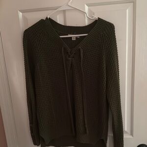 Olive Green Knit Sweater